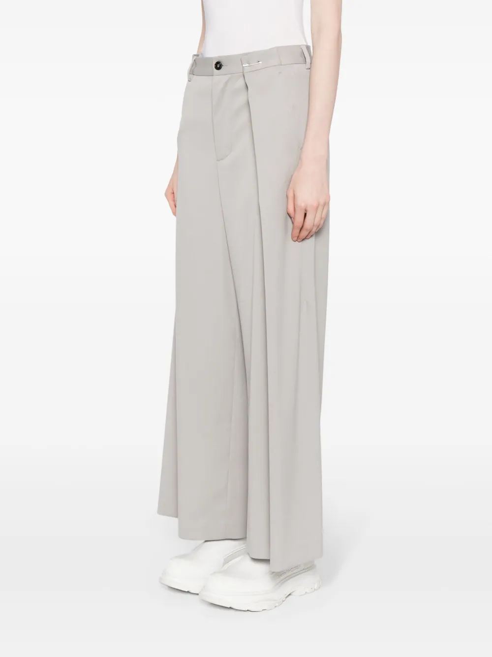 MM6 Maison Margiela プリーツ クロップドパンツ - Farfetch 