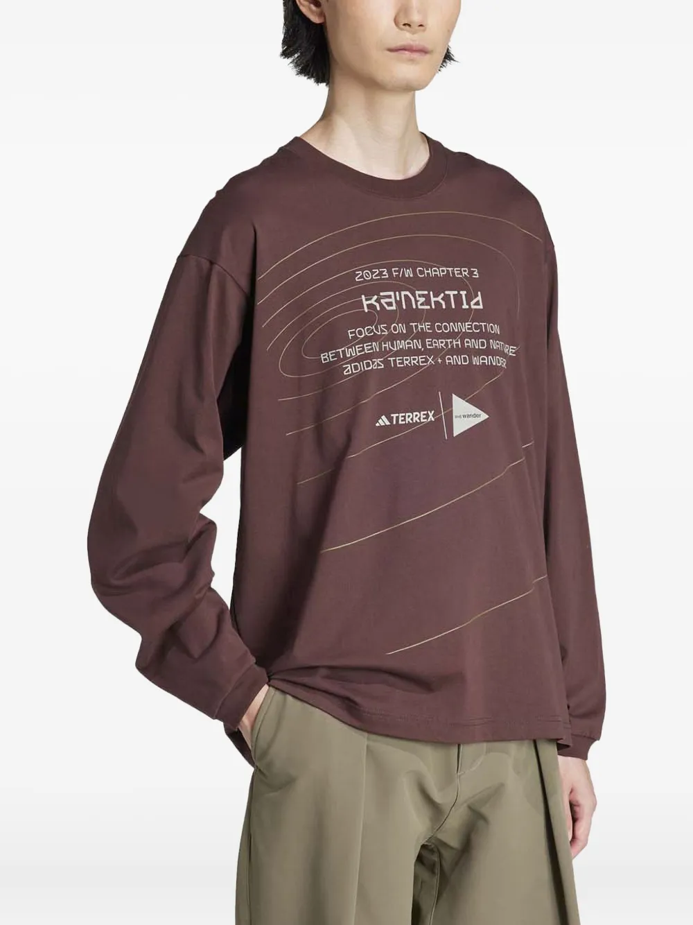 adidas graphic-print long-sleeve sweater | Sweatshirts | Image 2