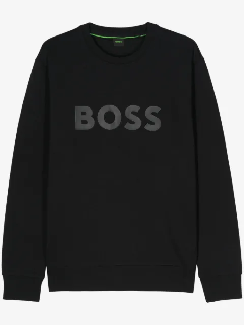 BOSS sandwich-logo sweatshirt in stretch cotton
