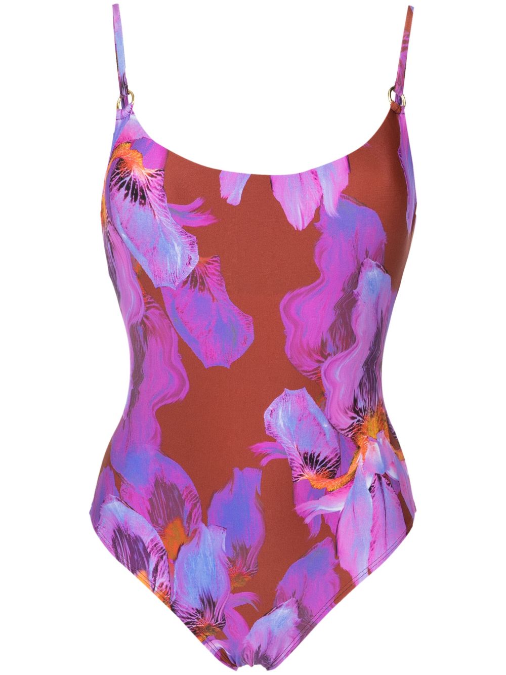 Lenny Niemeyer abstract-print swimsuit - Purple