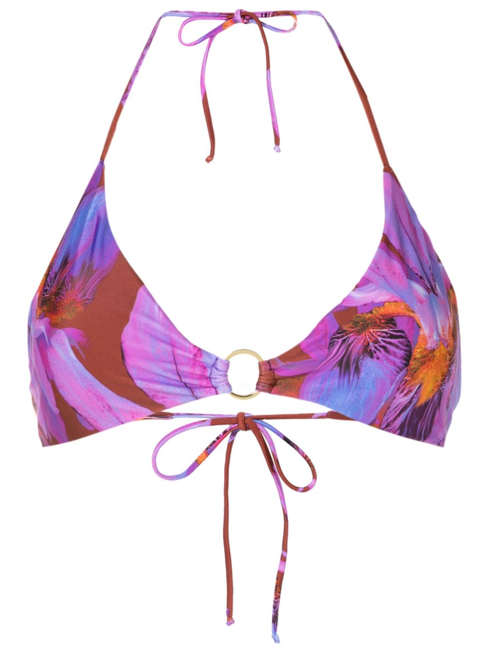 Lenny Niemeyer Bikinitop met abstracte print Paars