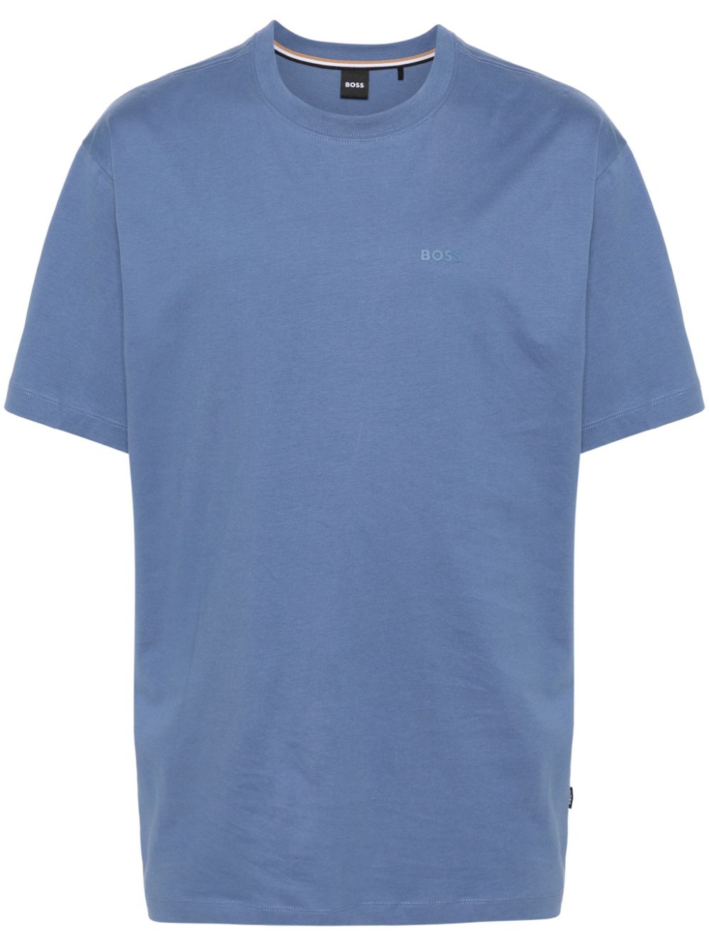 Hugo Boss Graphic-print Cotton T-shirt In Blue
