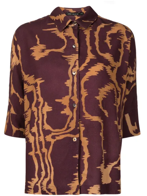Lenny Niemeyer camisa manga corta con estampado abstracto