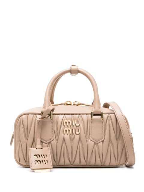 Miu Miu Arcadie matelassé leather tote bag WOMEN