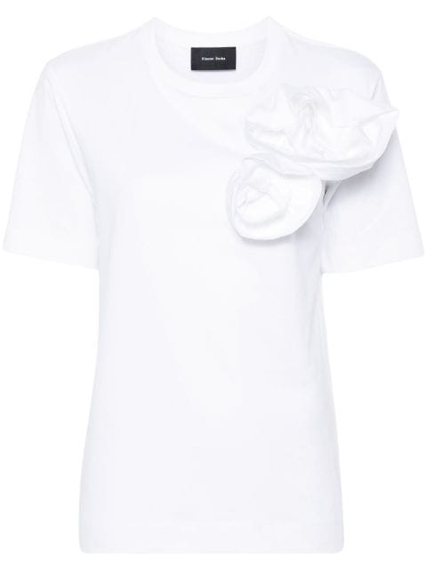 Simone Rocha t-shirt Pressed Rose en coton