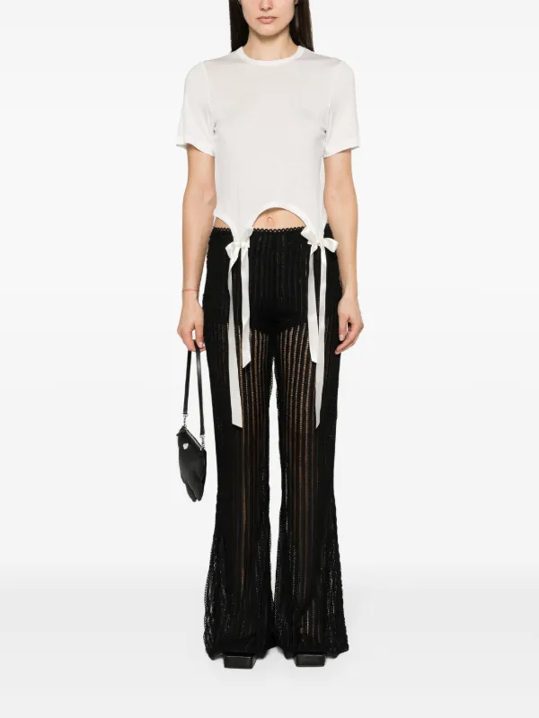 Simone Rocha リボンディテール Tシャツ | ホワイト | FARFETCH JP