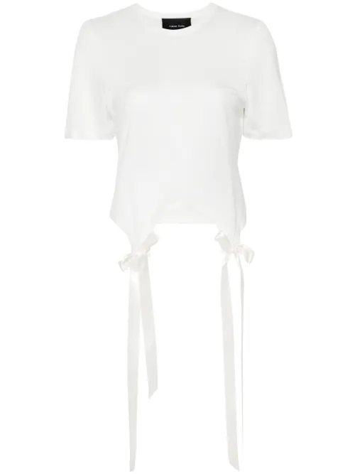 T-shirt en coton à détails de nœuds - Simone Rocha - Modalova