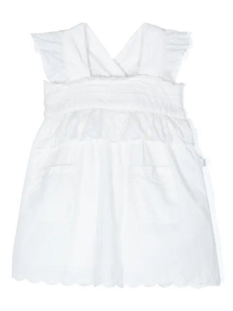 Stella McCartney Kids vestido con bordado inglés