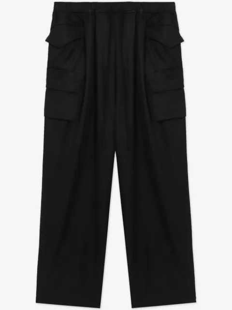 Julius drop-crotch drawstring cargo trousers