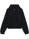 We11done spiked zip-up hoodie - Black