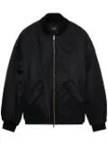 We11done zip-up bomber jacket - Black