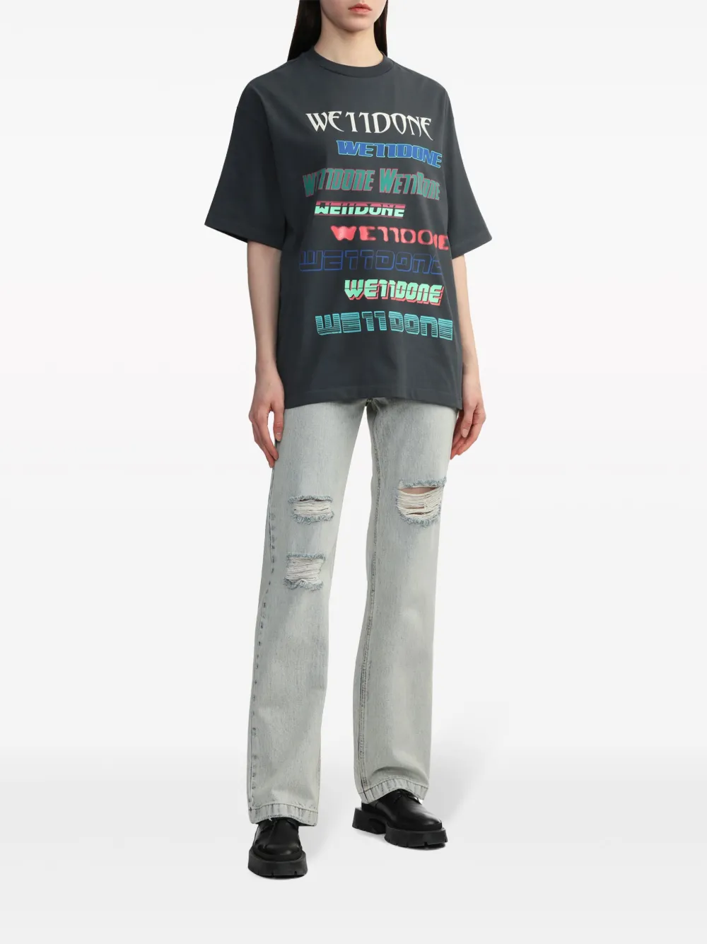 We11done Straight jeans - Grijs