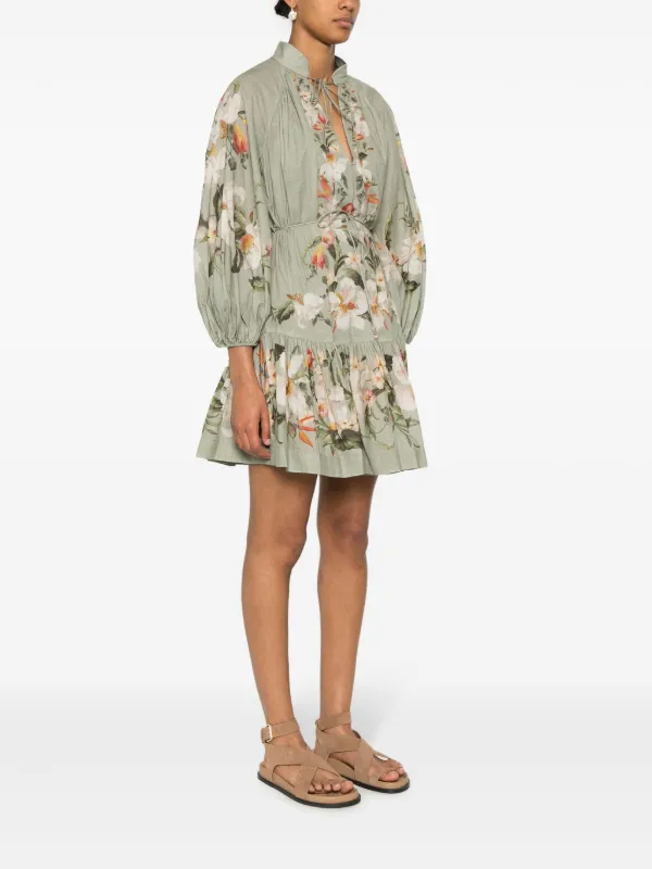 ZIMMERMANN Lexi Billow Mini Dress Farfetch