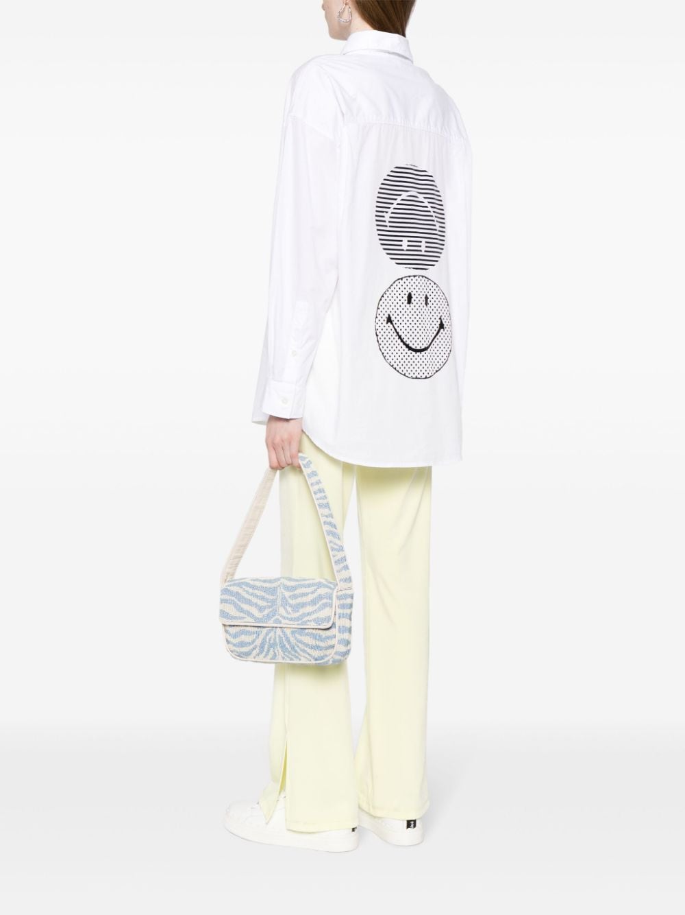 Image 2 of Joshua Sanders smiley-motif cotton shirt