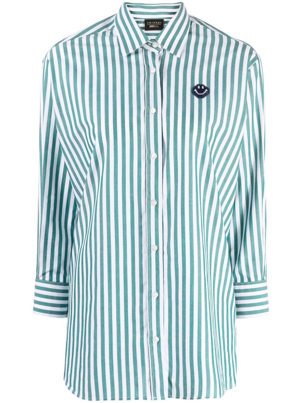 Image 1 of Joshua Sanders smiley-motif striped shirt