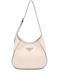Prada triangle logo shoulder bag - Neutrals