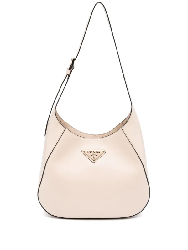 【PRADA】トライアングルロゴ ショルダーバッグ Prada トライアングルロゴ ショルダーバッグ | ニュートラル