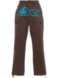 ICECREAM Running Dog tapered-leg trousers - Brown