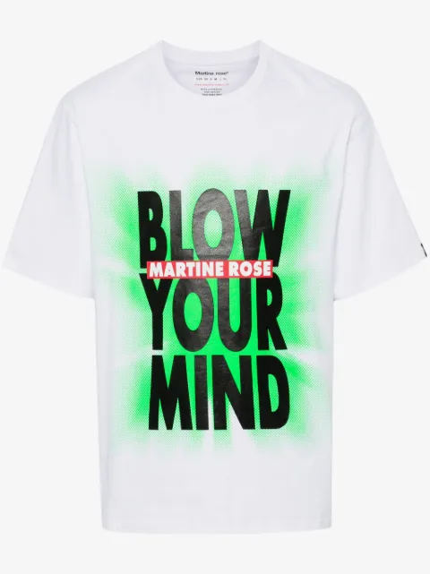 Martine Rose t-shirt en coton à logo imprimé