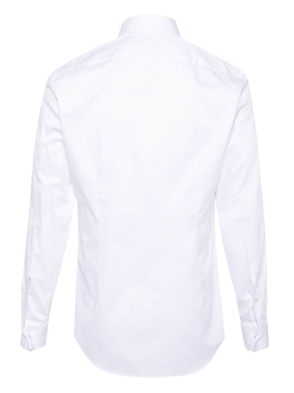 Shop Corneliani French-cuffs Poplin Shirt In Weiss