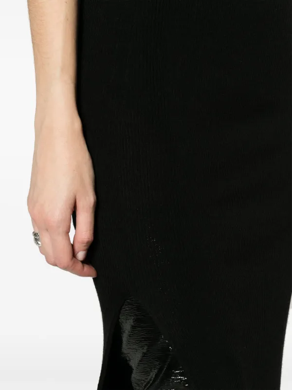 Rick Owens Sacris リブニット マキシスカート | ブラック