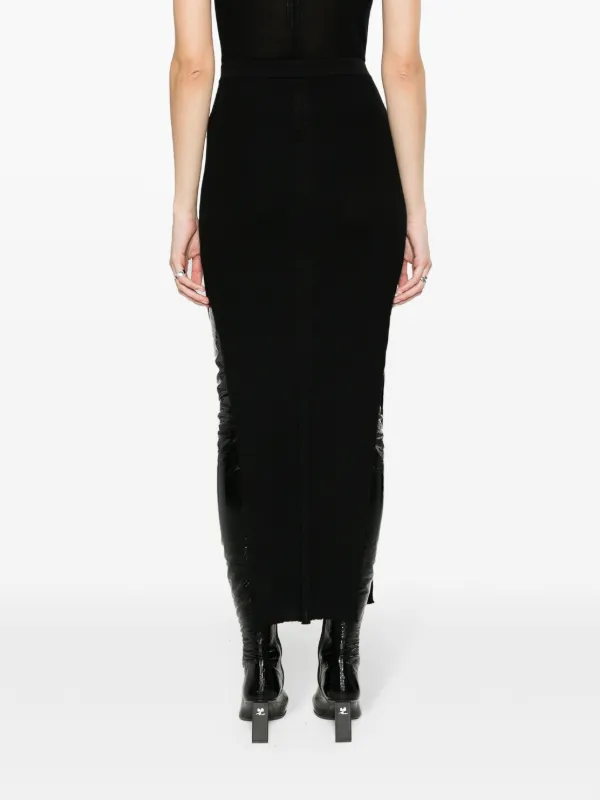 Rick Owens Sacris リブニット マキシスカート | ブラック