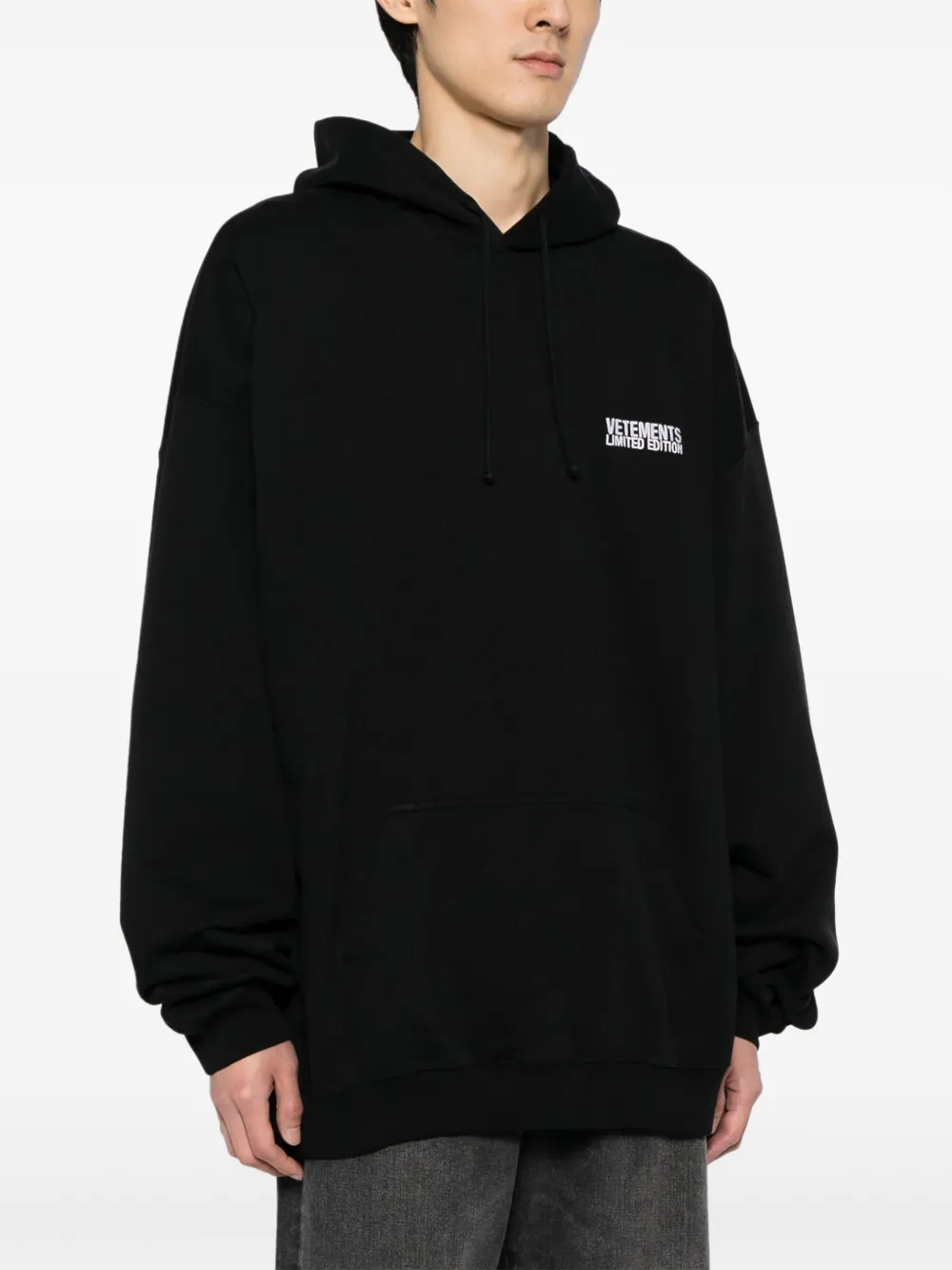 Vetements definition 2024 embroidery hoodie