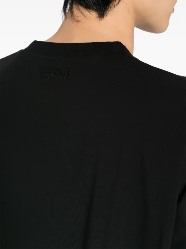 【Vetements】 SloganコットンTシャツ VETEMENTS slogan-print Cotton T-shirt | Black | FARFETCH