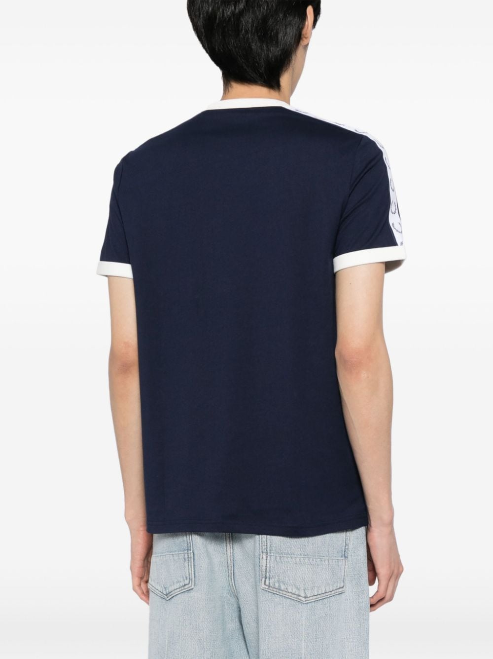 Fred Perry T-shirt met logoband Blauw