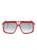 Cazal 678 pilot-frame sunglasses - Red