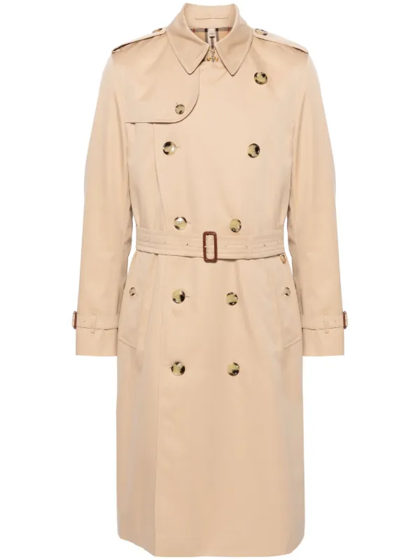 Burberry Heritage Kensington Belted Trench Coat Neutrals FARFETCH AZ