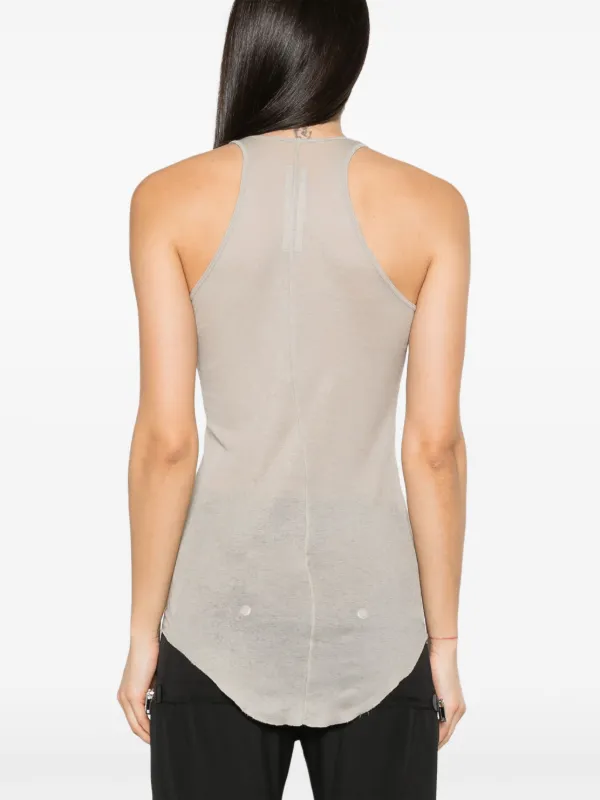 Rick Owens Forever Basic Cotton Tank Top | Grey | FARFETCH JO