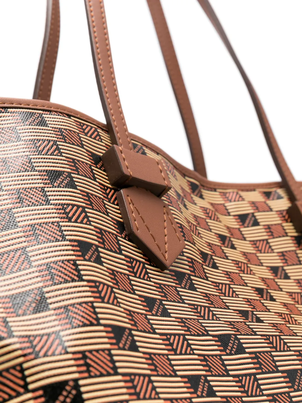 Moreau Large Saint Tropez Pm Tote Bag In Brown