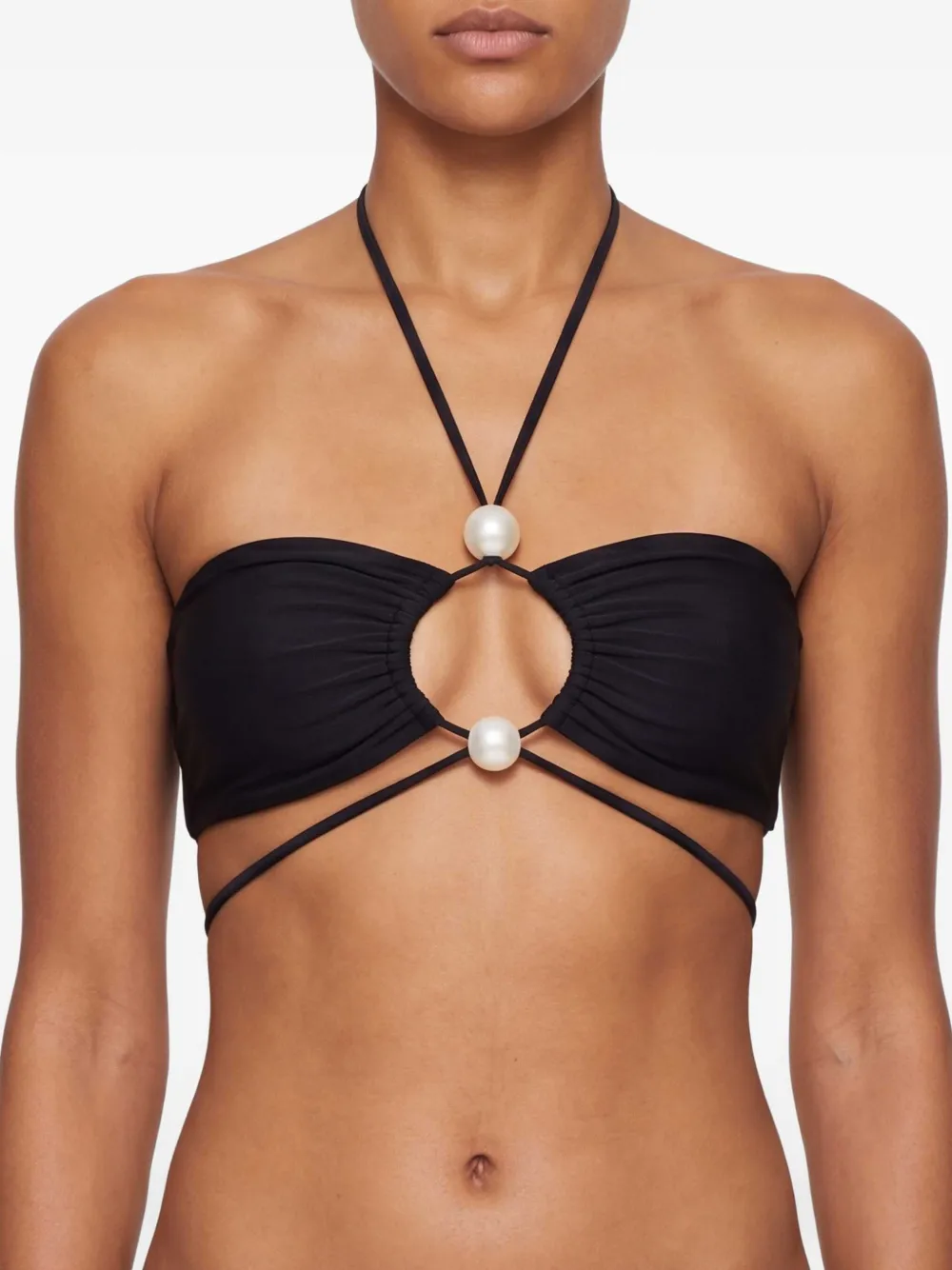 Magda Butrym Bandeau bikinitop Zwart