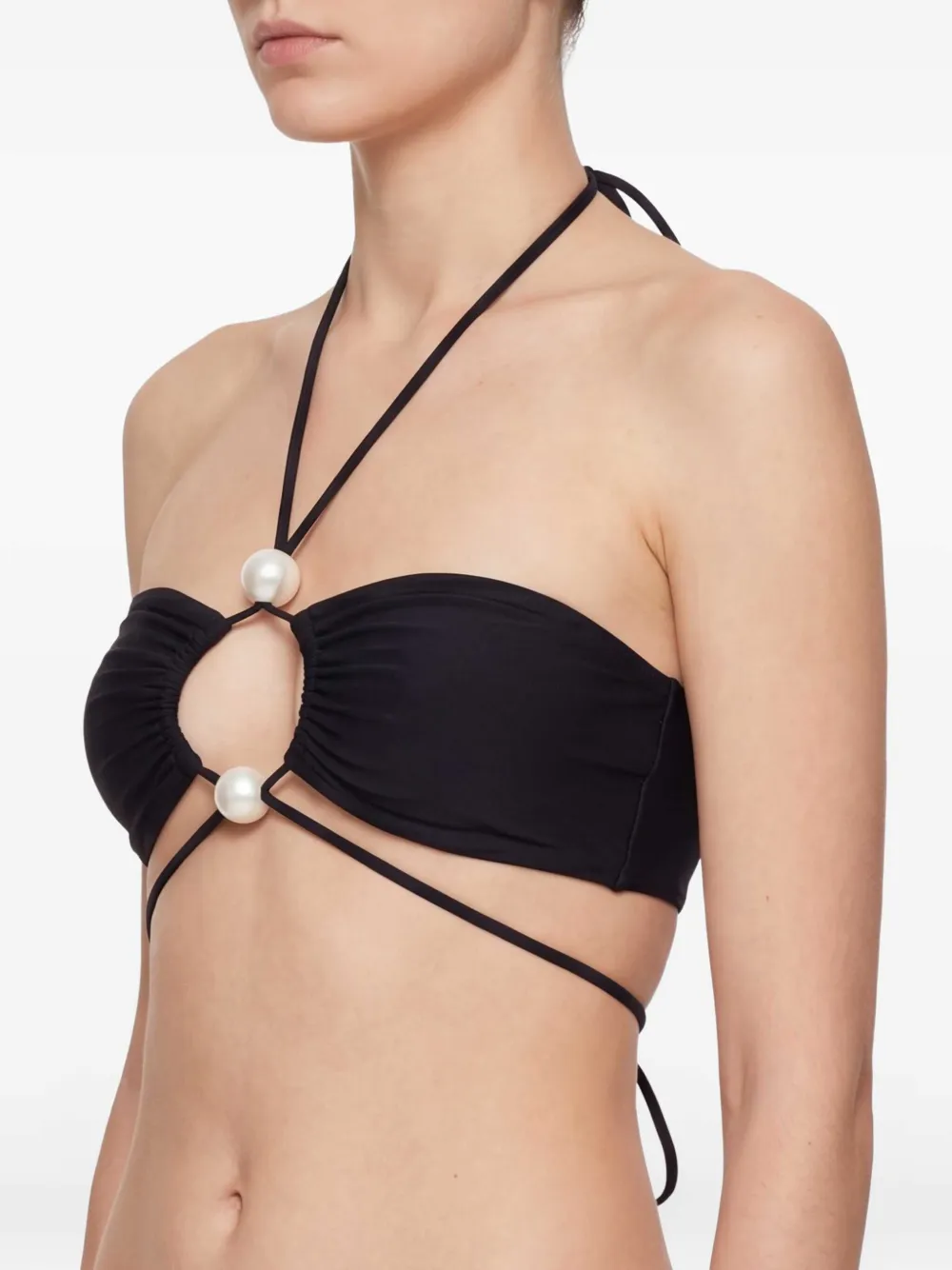 Magda Butrym Bandeau bikinitop Zwart