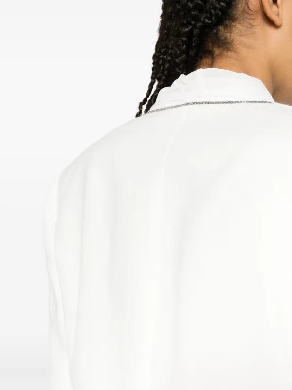 Brunello Cucinelli Layered single-breasted Blazer | White