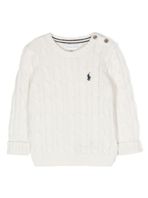 Ralph Lauren Kids cable-knit cotton jumper