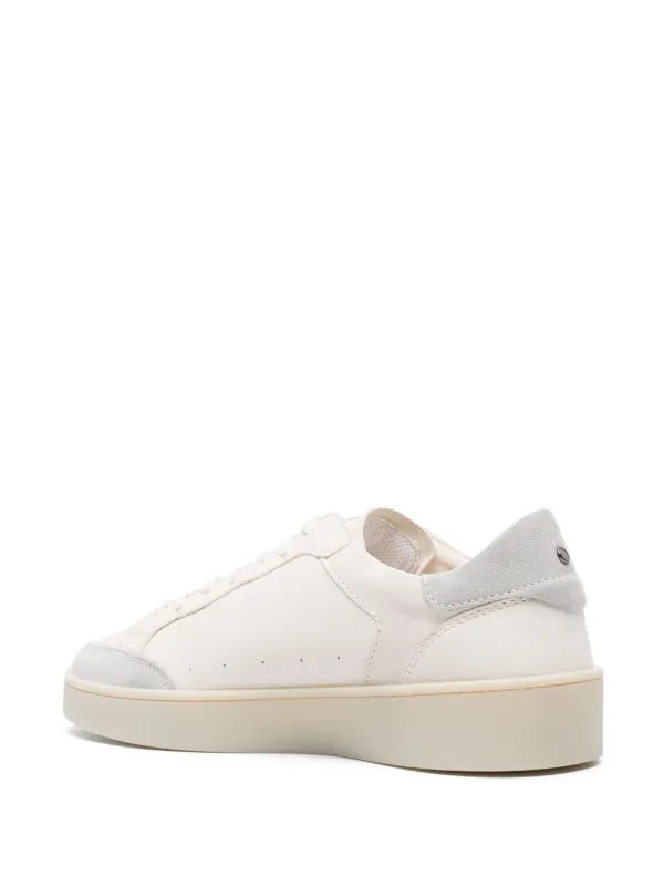 Canali Panelled Leather Sneakers - Farfetch