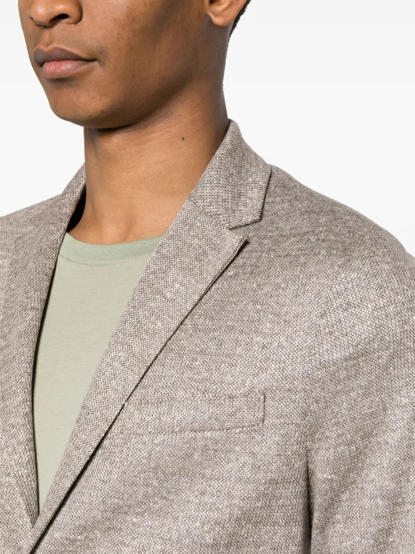 Harris Wharf London single-breasted Knitted Blazer | Brown