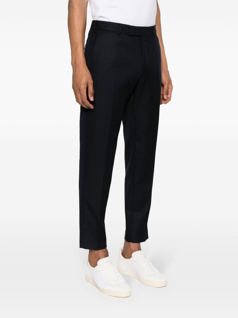 PT TORINO TAPERED VIRGIN WOOL TROUSERS 