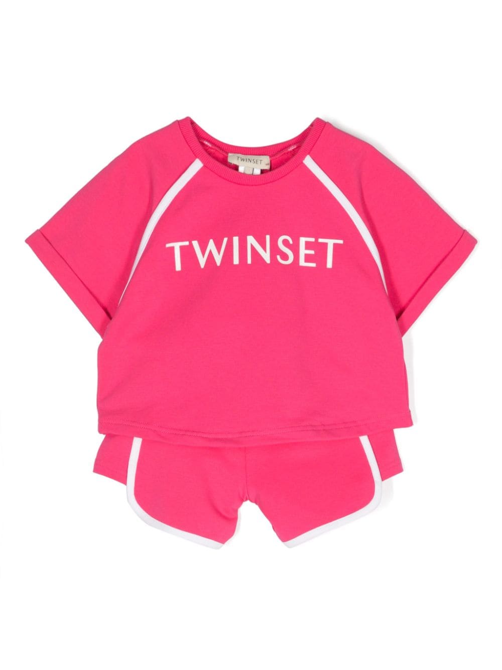 TWINSET Kids Trainingspak met logoprint Roze