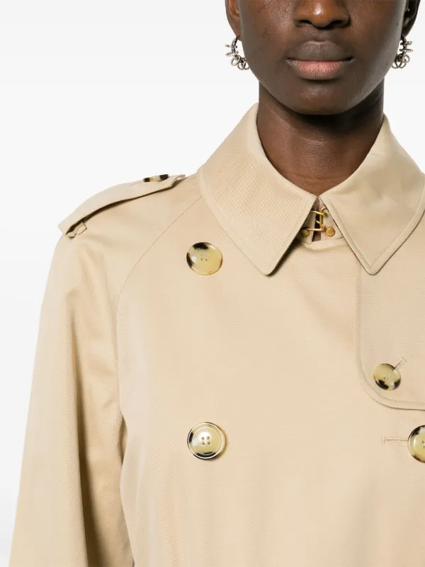 Burberry double breasted Trench Coat Neutrals FARFETCH RO