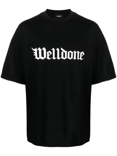 We11done t-shirt en coton à logo imprimé