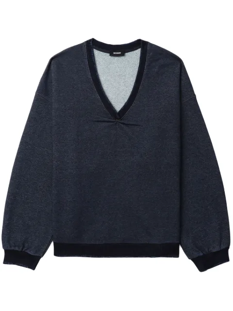 We11done sudadera con detalle fruncido
