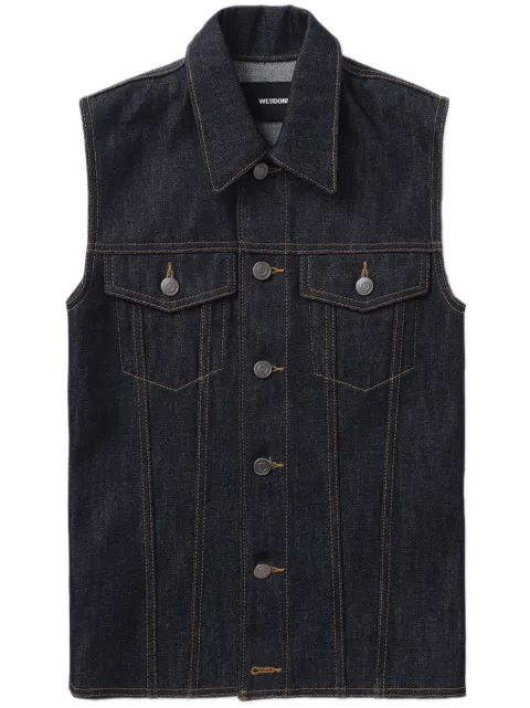 We11done sleeveless denim vest