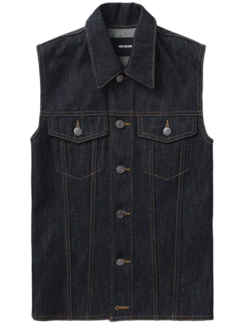 Gilet boutonné en jean - We11done - Modalova