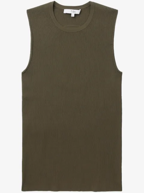 Tibi cutout-detail ribbed top