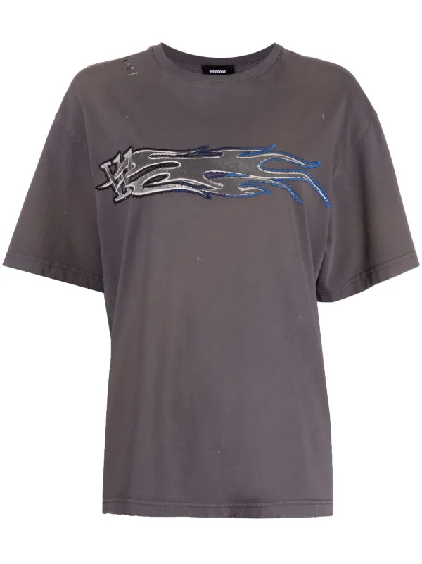WE11￼DONE Tシャツ We11done グラフィック Tシャツ | グレー | FARFETCH JP
