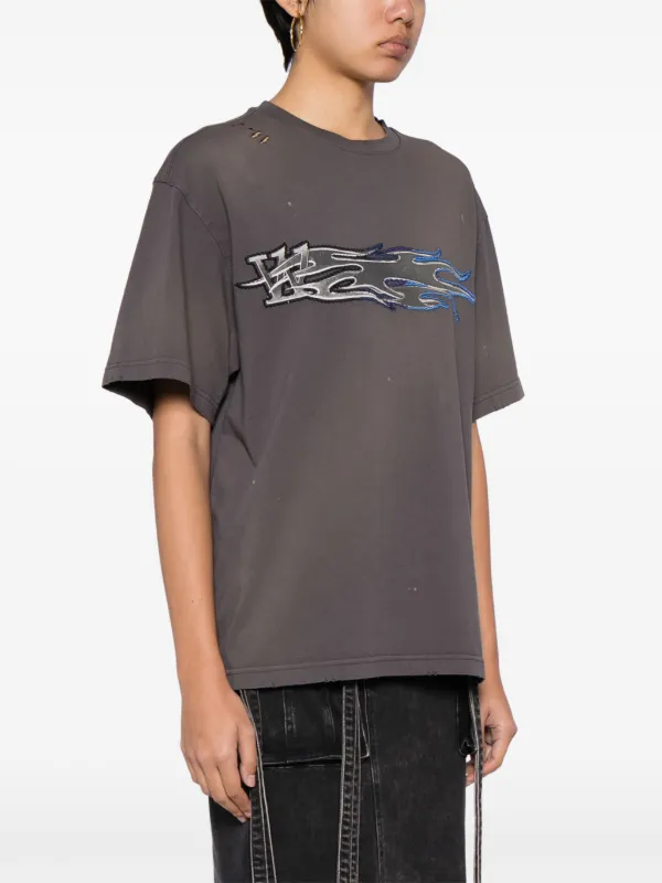WE11￼DONE Tシャツ We11done グラフィック Tシャツ | グレー | FARFETCH JP