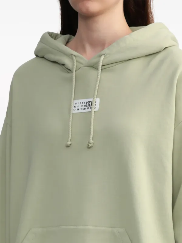 MM6 Maison Margiela single-stitch Cotton Hoodie - Farfetch